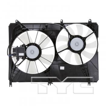 2008 Mitsubishi Endeavor Dual Radiator and Condenser Fan Assembly TYC 621640 image 2 of 3