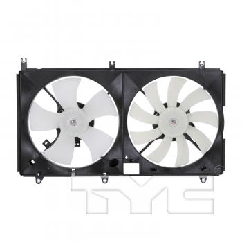 2007 Mitsubishi Galant Dual Radiator and Condenser Fan Assembly TYC 621650 image 1 of 4