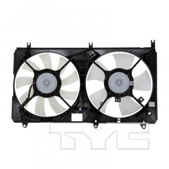 2007 Mitsubishi Galant Dual Radiator and Condenser Fan Assembly TYC 621650 image 2 of 4