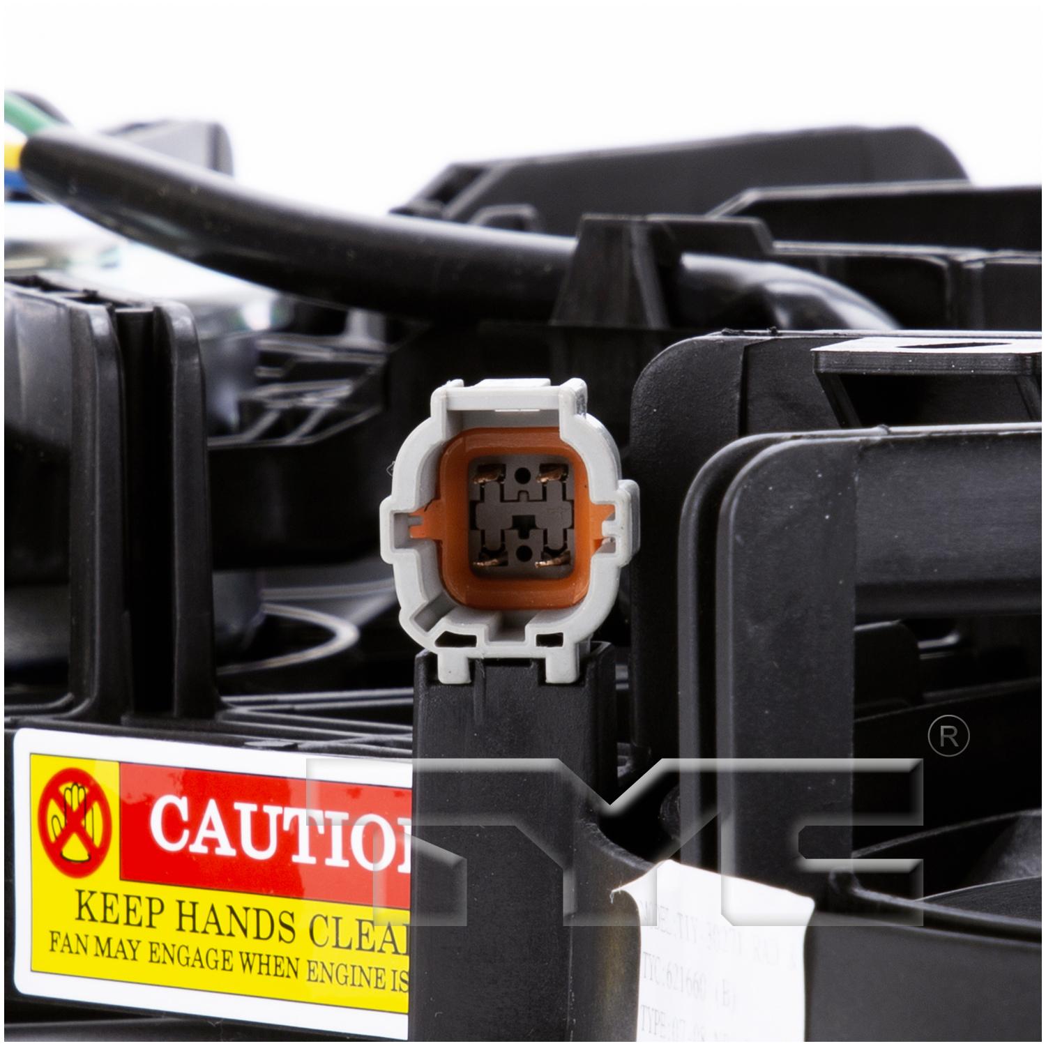 TYC 621660 - Dual Radiator and Condenser Fan Assembly TYC 621660 Dual Radiator and Condenser Fan Assembly product image 4 of 6