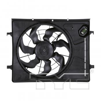 2007 Hyundai Elantra Dual Radiator and Condenser Fan Assembly