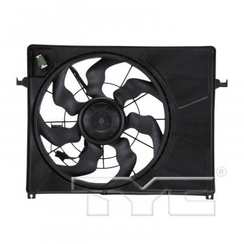 2010 Kia Optima Dual Radiator and Condenser Fan Assembly TYC 621720 image 1 of 3