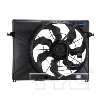 2010 Kia Optima Dual Radiator and Condenser Fan Assembly TYC 621720 image 2 of 3