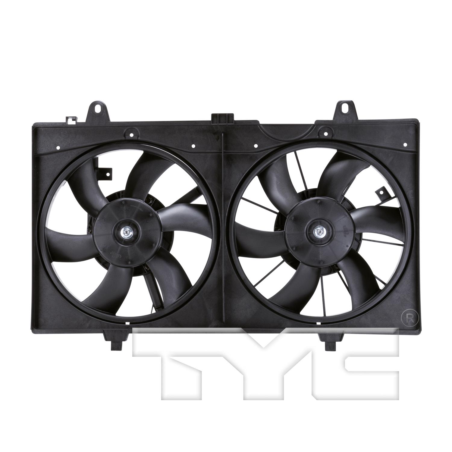 TYC 621770 Dual Radiator and Condenser Fan Assembly product image 1 of 5