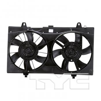 2012 Nissan Sentra Dual Radiator and Condenser Fan Assembly TYC 621770 image 2 of 4