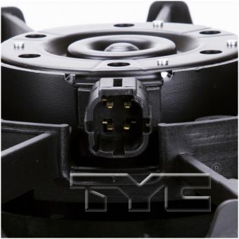 2012 Nissan Sentra Dual Radiator and Condenser Fan Assembly TYC 621770 image 4 of 4