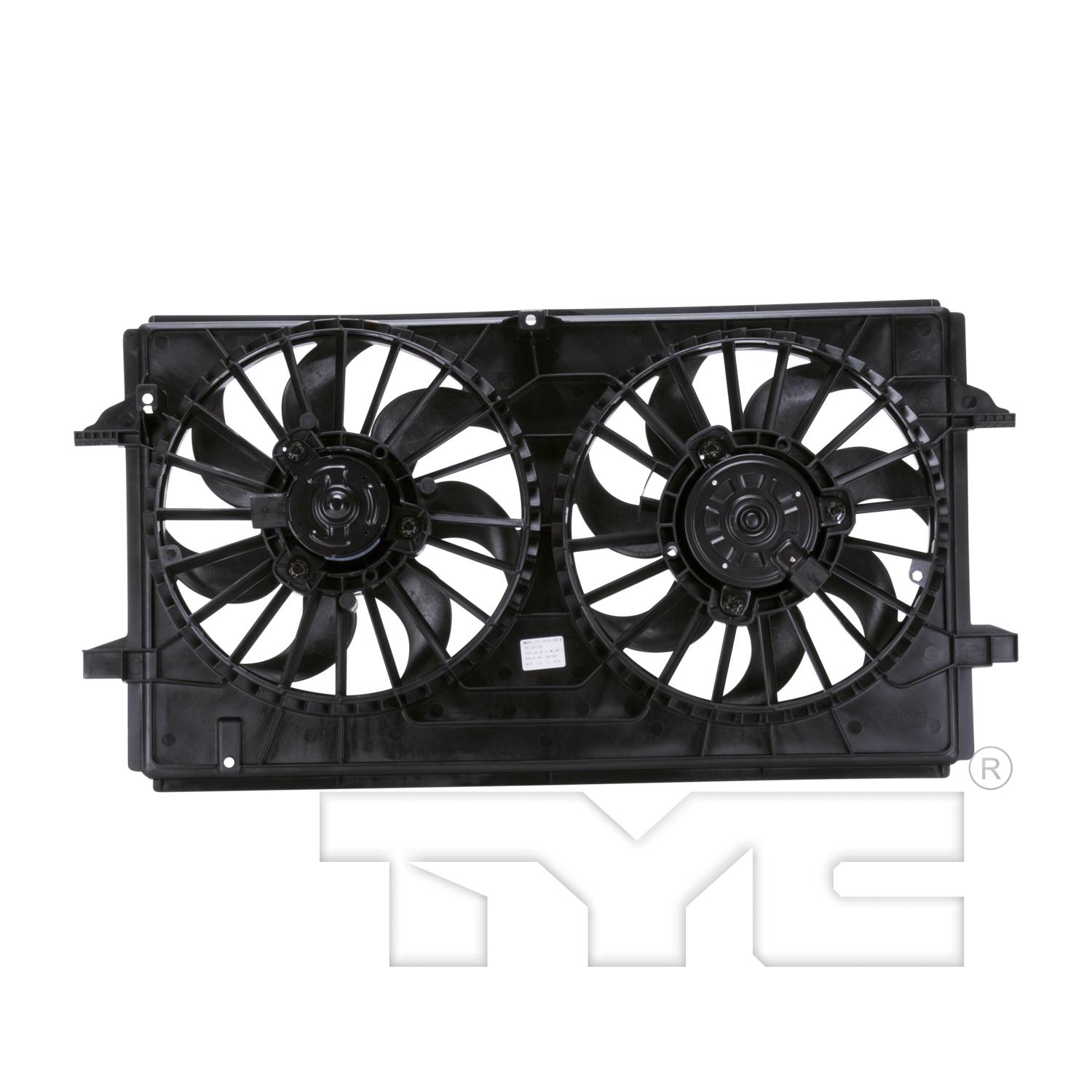 TYC 621790 - Dual Radiator and Condenser Fan Assembly TYC 621790 Dual Radiator and Condenser Fan Assembly product image 2 of 6