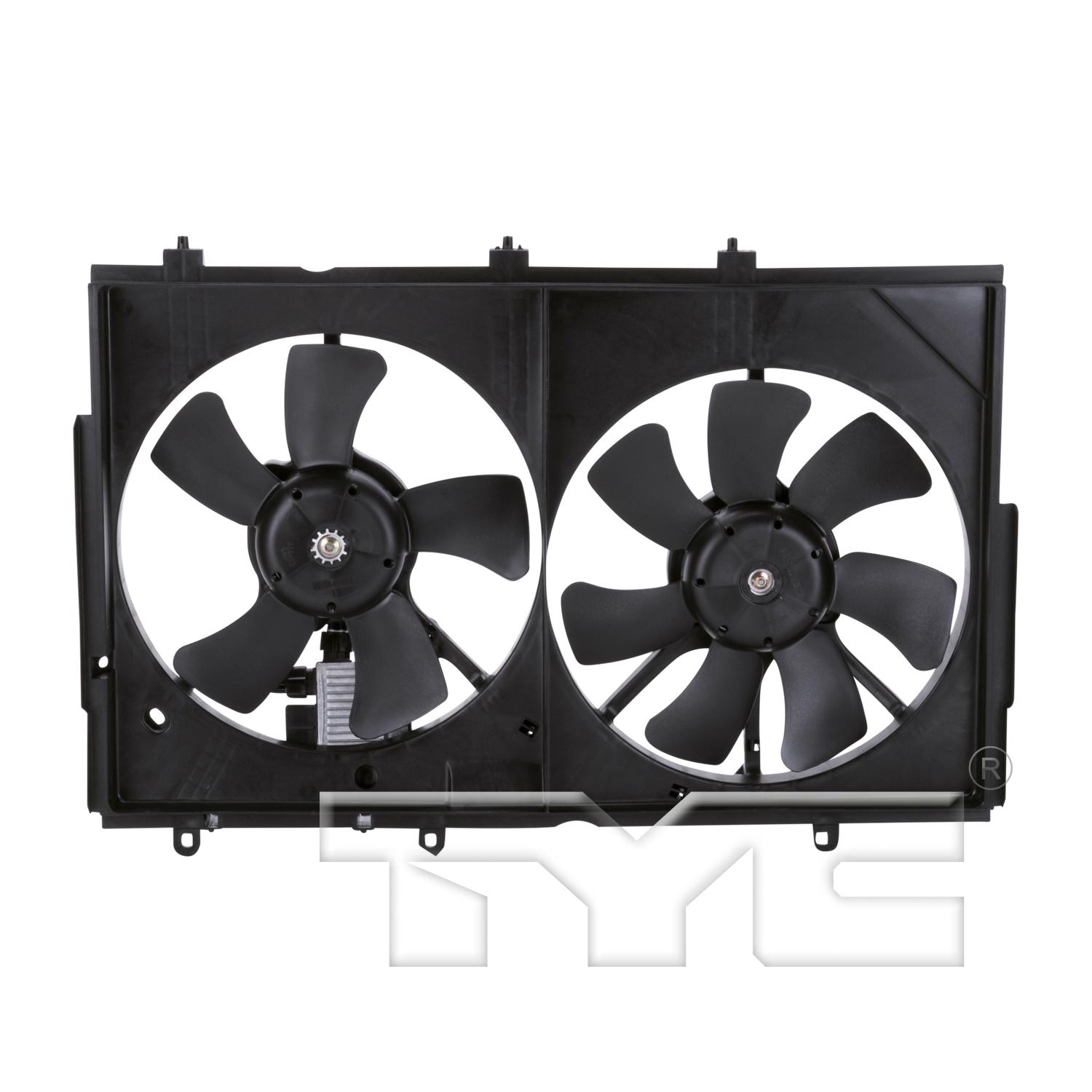 TYC 621820 Dual Radiator and Condenser Fan Assembly product image 1 of 4
