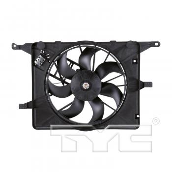 2008 Pontiac Solstice Dual Radiator and Condenser Fan Assembly TYC 621830 image 1 of 4