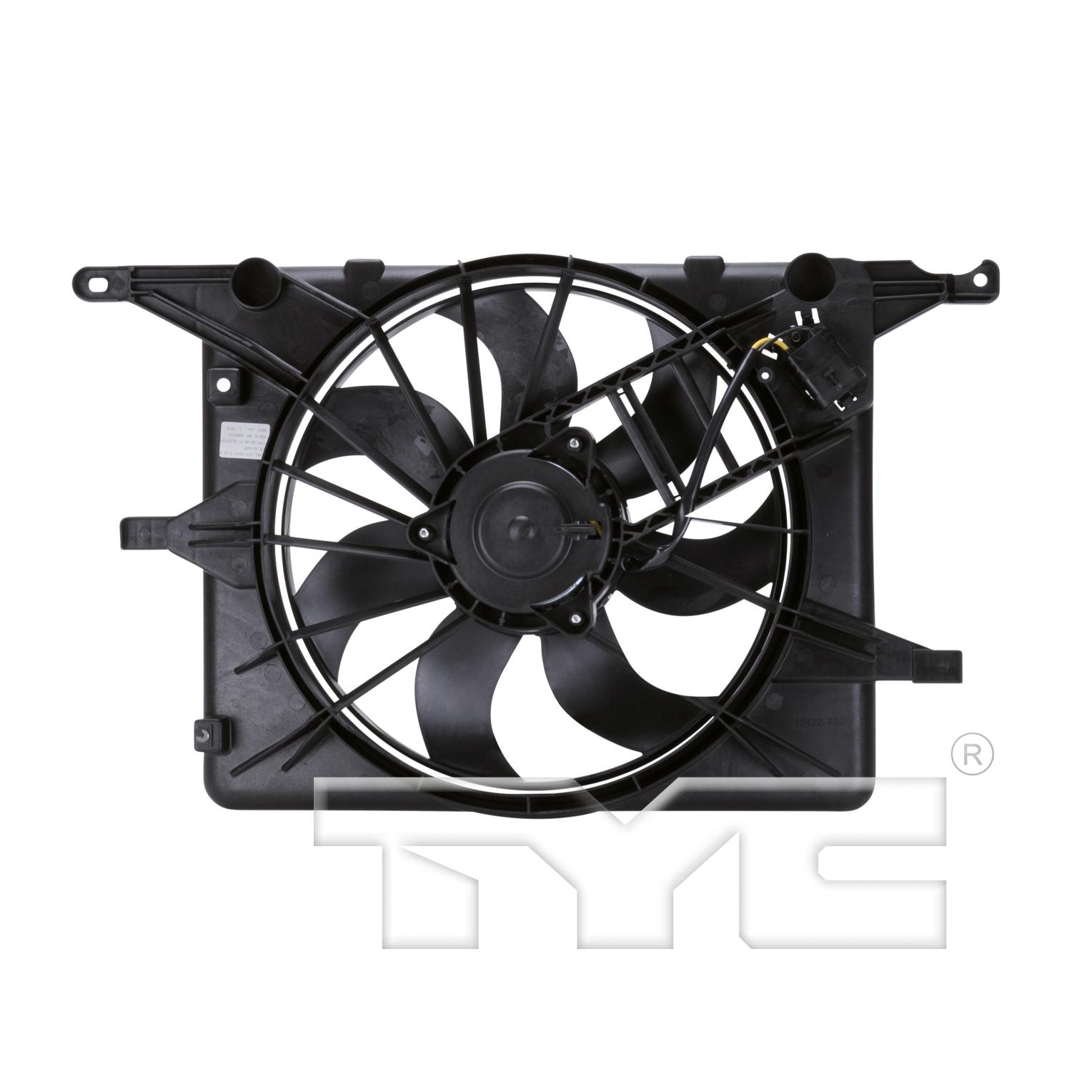 TYC 621830 - Dual Radiator and Condenser Fan Assembly TYC 621830 Dual Radiator and Condenser Fan Assembly product image 2 of 4