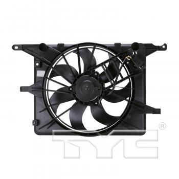 2008 Pontiac Solstice Dual Radiator and Condenser Fan Assembly TYC 621830 image 2 of 4