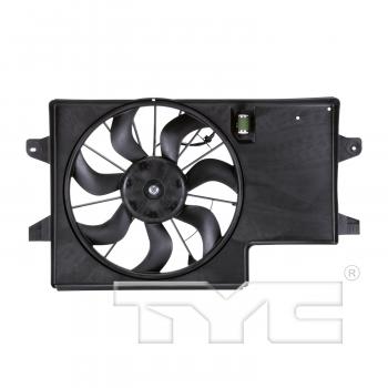 2010 Ford Focus Dual Radiator and Condenser Fan Assembly TYC 621850 image 1 of 4