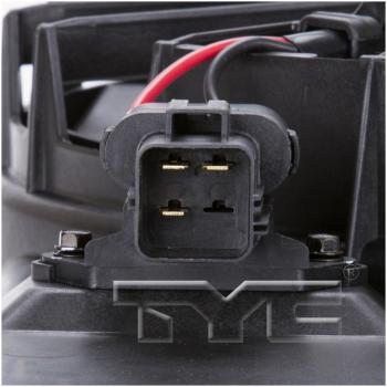 2010 Ford Focus Dual Radiator and Condenser Fan Assembly TYC 621850 image 4 of 4