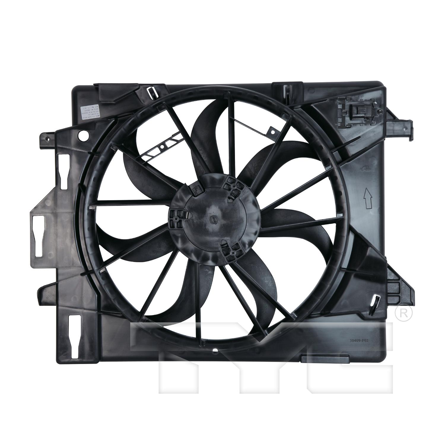 TYC 621860 - Dual Radiator and Condenser Fan Assembly TYC 621860 Dual Radiator and Condenser Fan Assembly product image 1 of 3