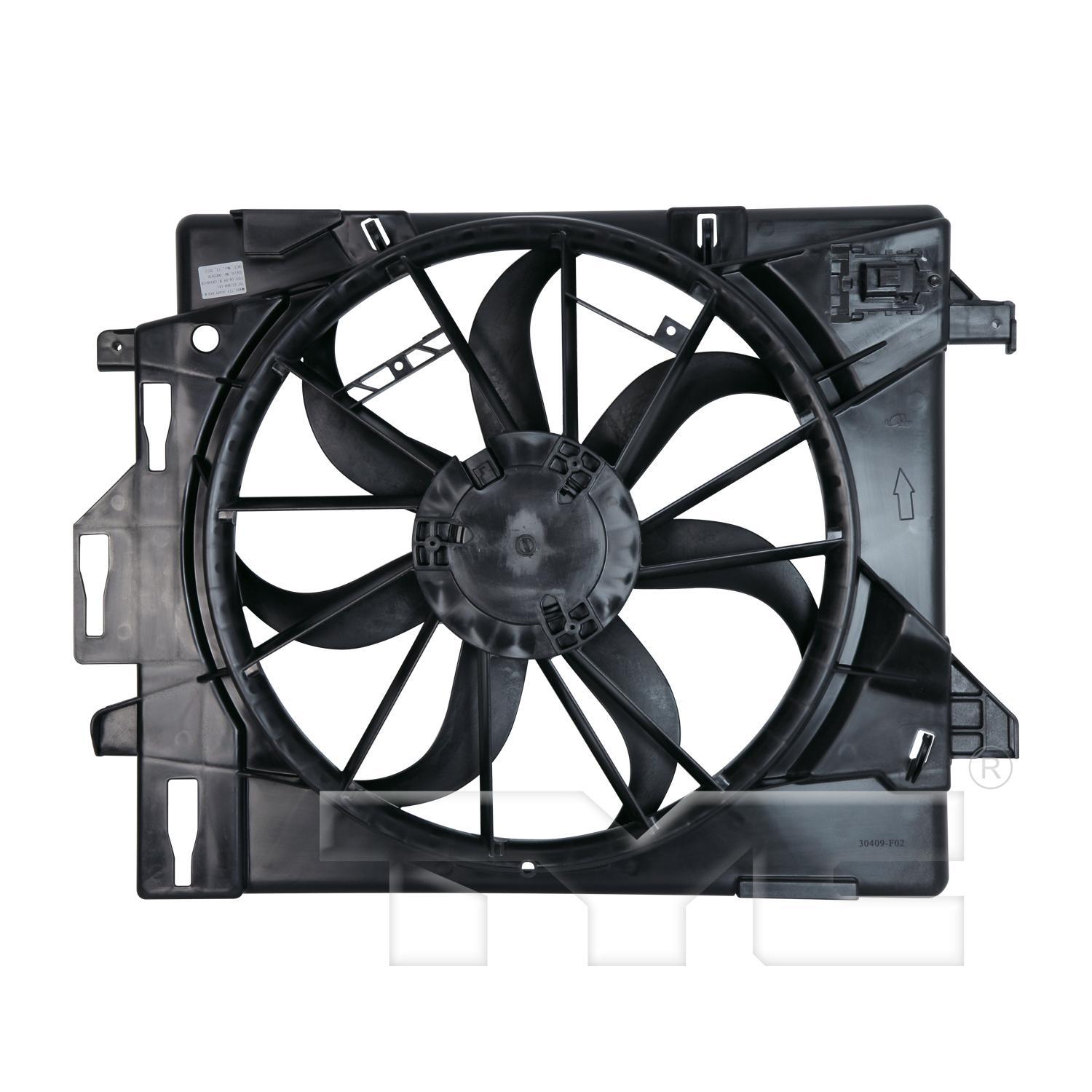 TYC 621860 - Dual Radiator and Condenser Fan Assembly TYC 621860 Dual Radiator and Condenser Fan Assembly product image 2 of 3