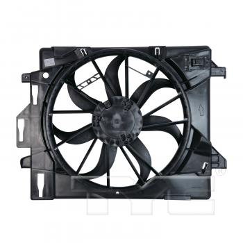 2017 Dodge Grand Caravan Dual Radiator and Condenser Fan Assembly TYC 621860 image 2 of 3