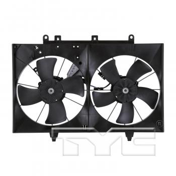 2010 Infiniti M45 Dual Radiator and Condenser Fan Assembly TYC 621870 image 1 of 4