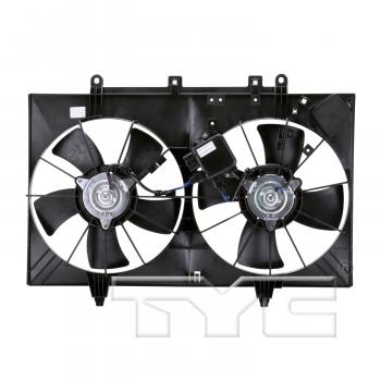 2010 Infiniti M45 Dual Radiator and Condenser Fan Assembly TYC 621870 image 2 of 4