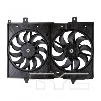 2015 Nissan Rogue Select Dual Radiator and Condenser Fan Assembly TYC 621880 image 1 of 4