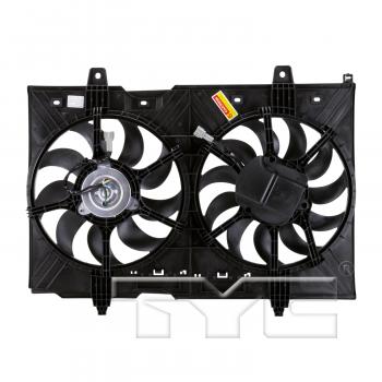 2015 Nissan Rogue Select Dual Radiator and Condenser Fan Assembly TYC 621880 image 2 of 4
