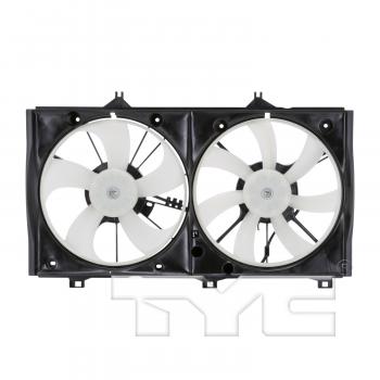 2009 Toyota Camry Dual Radiator and Condenser Fan Assembly TYC 621900 image 1 of 4
