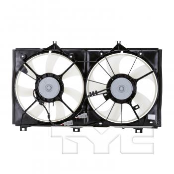 2009 Toyota Camry Dual Radiator and Condenser Fan Assembly TYC 621900 image 2 of 4