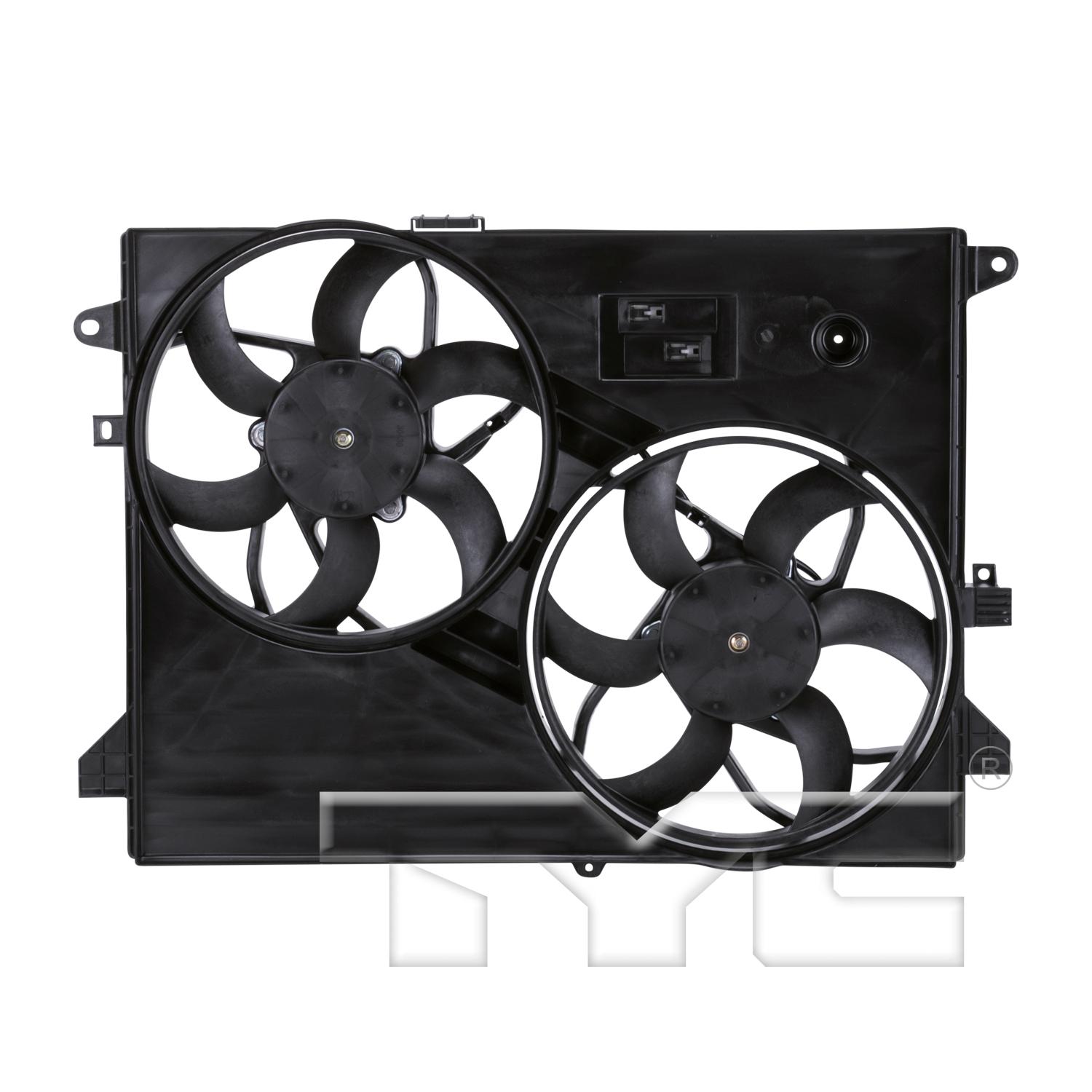TYC 621910 Dual Radiator and Condenser Fan Assembly product image 1 of 3