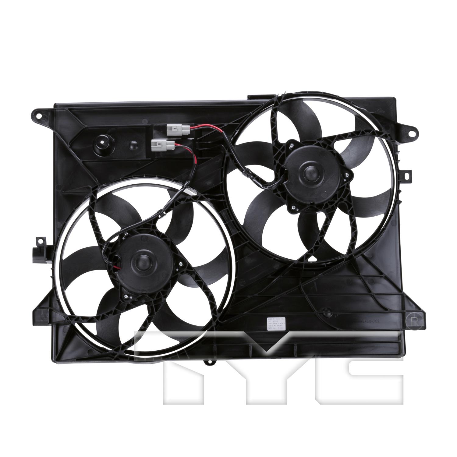 TYC 621910 Dual Radiator and Condenser Fan Assembly product image 2 of 3