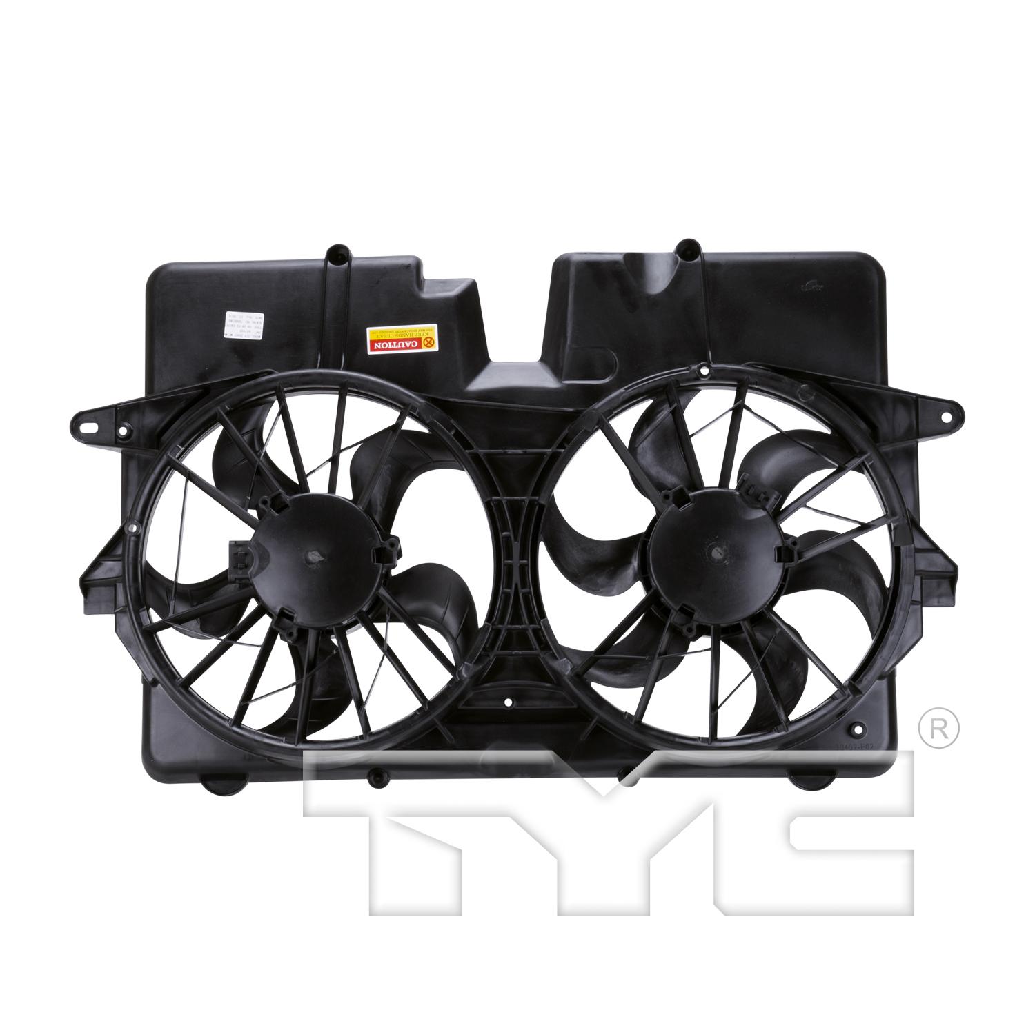 TYC 621920 - Dual Radiator and Condenser Fan Assembly TYC 621920 Dual Radiator and Condenser Fan Assembly product image 2 of 4