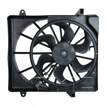 2012 Jeep Liberty Dual Radiator and Condenser Fan Assembly TYC 621940 image 1 of 3