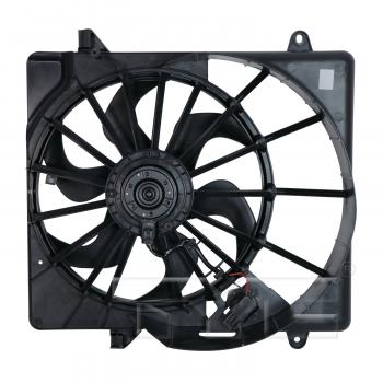 2012 Jeep Liberty Dual Radiator and Condenser Fan Assembly TYC 621940 image 2 of 3