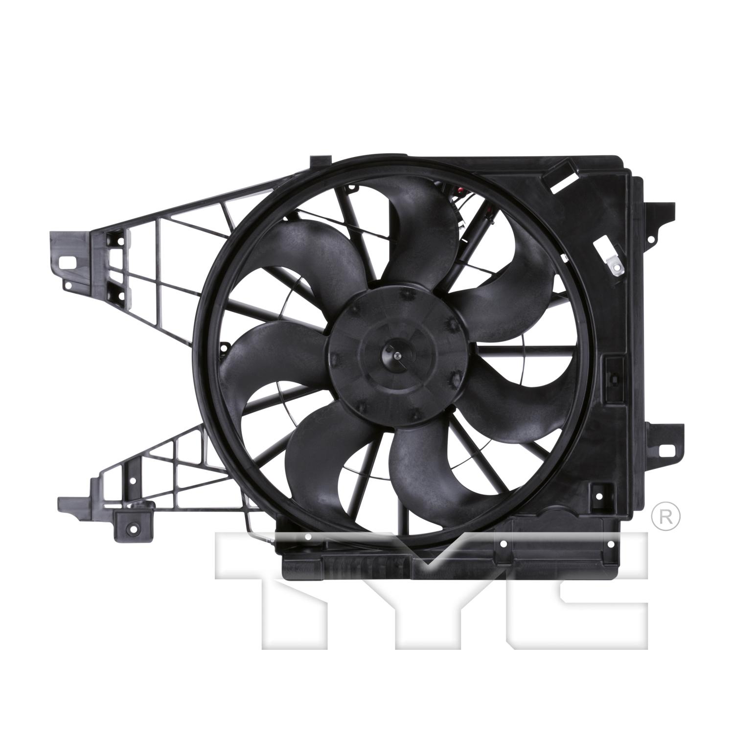 TYC 621950 Dual Radiator and Condenser Fan Assembly product image 1 of 5