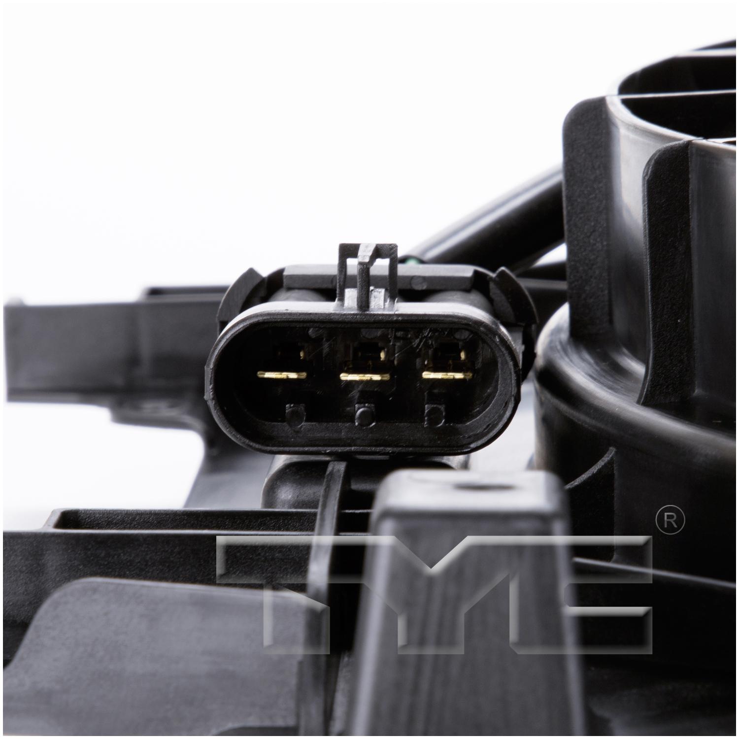 TYC 621950 Dual Radiator and Condenser Fan Assembly product image 4 of 5