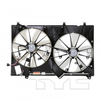 2013 Toyota Highlander Dual Radiator and Condenser Fan Assembly TYC 622010 image 2 of 4
