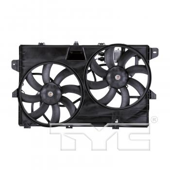 2014 Ford Edge Dual Radiator and Condenser Fan Assembly TYC 622030 image 1 of 3