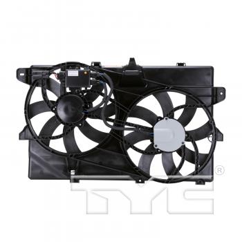 2014 Ford Edge Dual Radiator and Condenser Fan Assembly TYC 622030 image 2 of 3