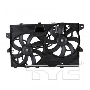 2015 Lincoln MKX Dual Radiator and Condenser Fan Assembly TYC 622040 image 1 of 4