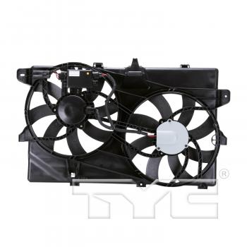 2015 Lincoln MKX Dual Radiator and Condenser Fan Assembly TYC 622040 image 2 of 4
