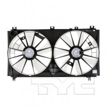 2012 Lexus IS250 Dual Radiator and Condenser Fan Assembly TYC 622070 image 2 of 4