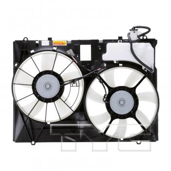2008 Toyota Sienna Dual Radiator and Condenser Fan Assembly TYC 622080 image 2 of 3