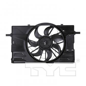 2013 Volvo C30 Dual Radiator and Condenser Fan Assembly TYC 622090 image 1 of 4