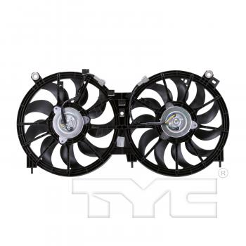 2014 Nissan Murano Dual Radiator and Condenser Fan Assembly TYC 622110 image 2 of 4