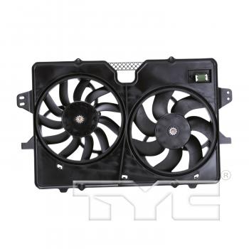 2011 Mercury Mariner Dual Radiator and Condenser Fan Assembly TYC 622120 image 1 of 4