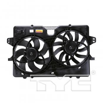2011 Mercury Mariner Dual Radiator and Condenser Fan Assembly TYC 622120 image 2 of 4