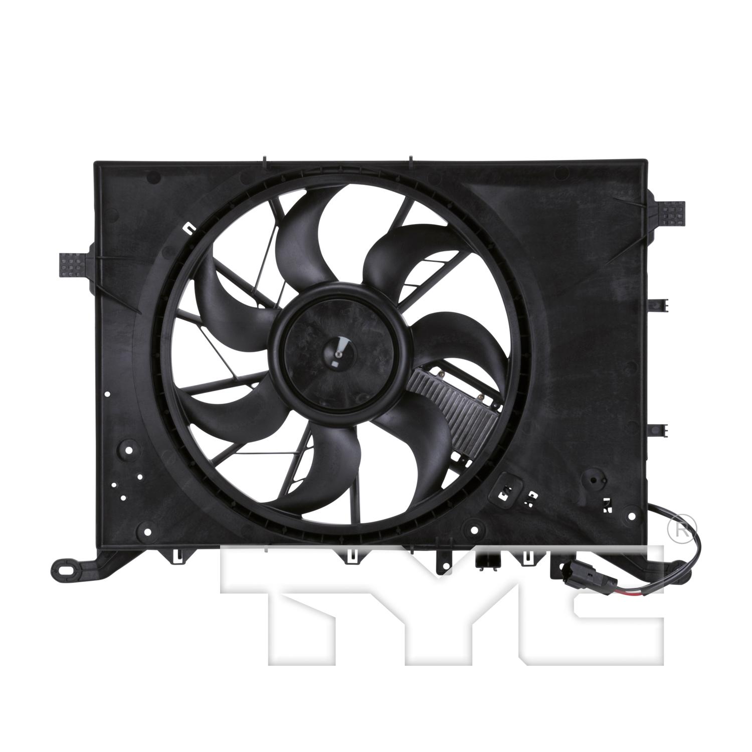 TYC 622140 Dual Radiator and Condenser Fan Assembly product image 1 of 6