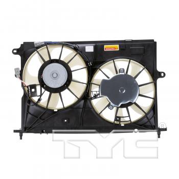 2010 Toyota Matrix Dual Radiator and Condenser Fan Assembly TYC 622170 image 2 of 4