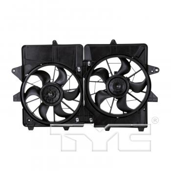2005 Mercury Mariner Dual Radiator and Condenser Fan Assembly TYC 622180 image 1 of 4