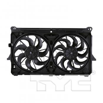 2009 Cadillac Escalade EXT Dual Radiator and Condenser Fan Assembly TYC 622210 image 1 of 4