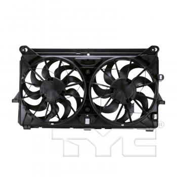 2009 Cadillac Escalade EXT Dual Radiator and Condenser Fan Assembly TYC 622210 image 2 of 4