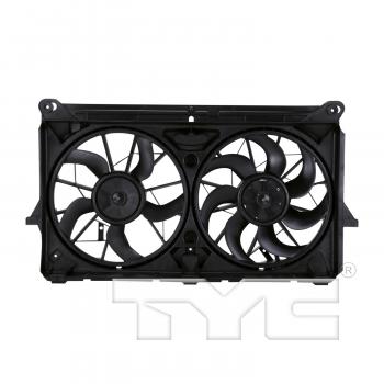 2005 Chevrolet Avalanche 1500 Dual Radiator and Condenser Fan Assembly TYC 622230 image 1 of 4